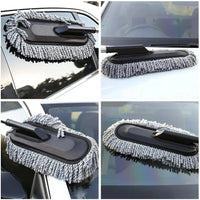 Car Duster Long Retractable Microfiber Wash Brush for Interior Cleaning