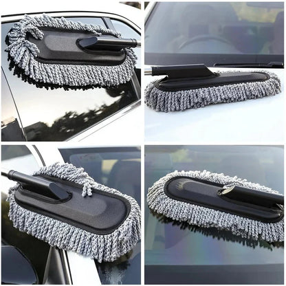Car Duster Long Retractable Microfiber Wash Brush for Interior Cleaning